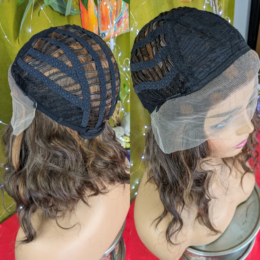 Free part invisible lace front wig